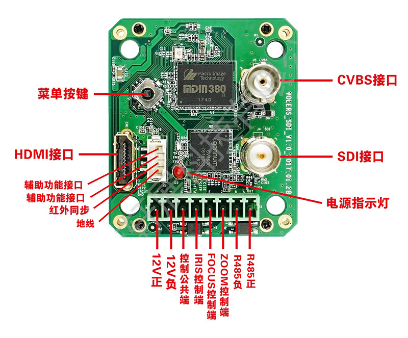 SDI/HDMI/CVBS三合一编码控制板