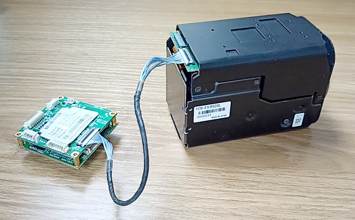 MIPI/LVDS转IP网络控制板连接FCB-EV9520L